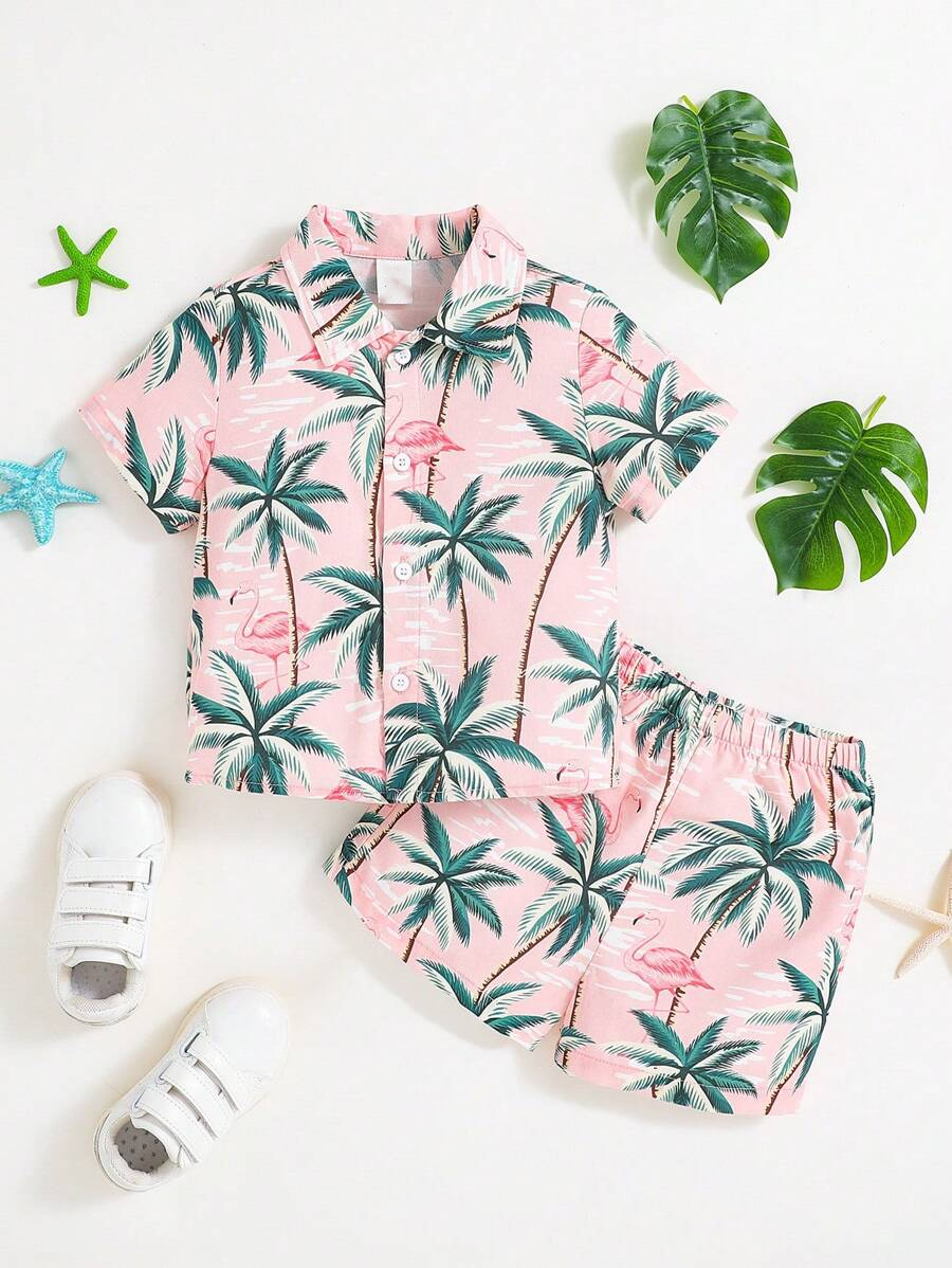 Fancy Coconut Print Kid's Co-Ord Set