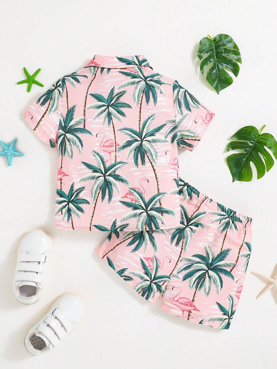 Fancy Coconut Print Kid's Co-Ord Set