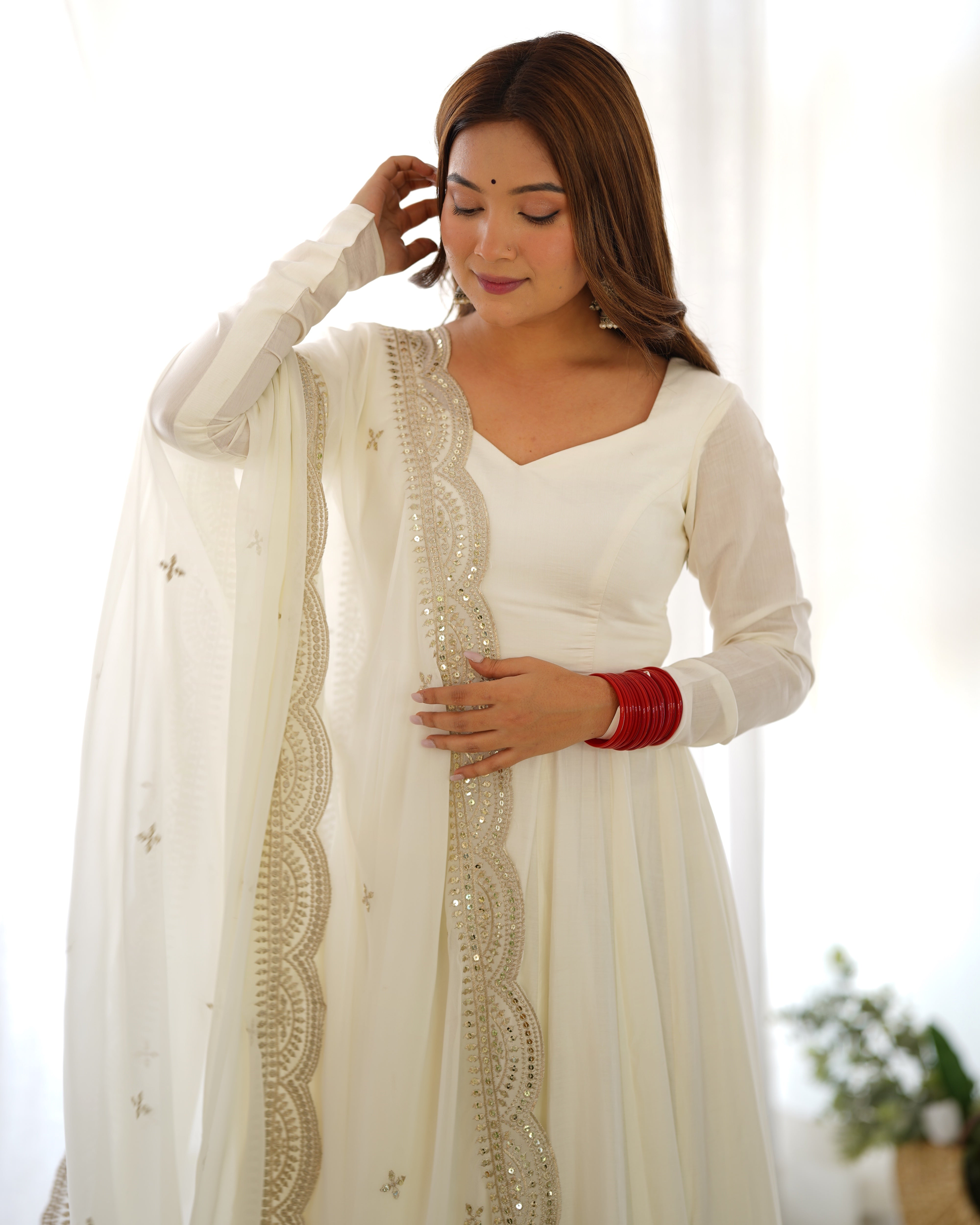 Anarkali Embroidery Work Gown (NKB40)