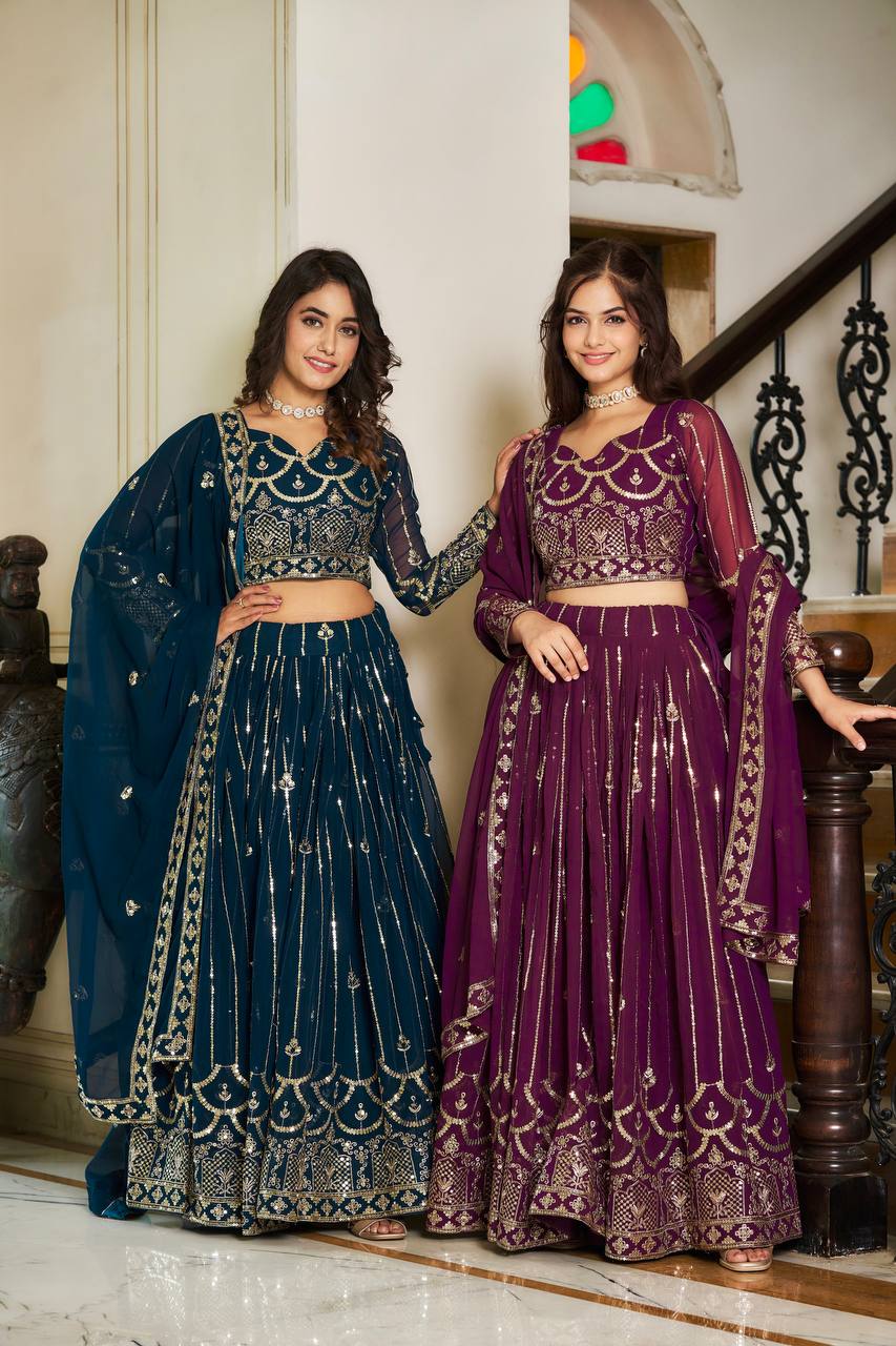 Sequence Embroiredy Lehenga Choli (Ram054)