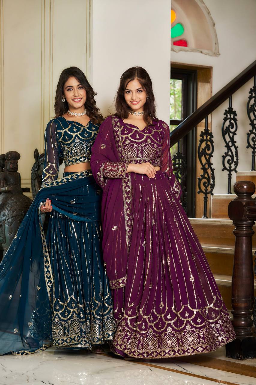 Sequence Embroiredy Lehenga Choli (Ram054)